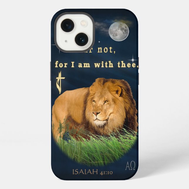 Fear Not for I am with thee iPhone Case (Back)