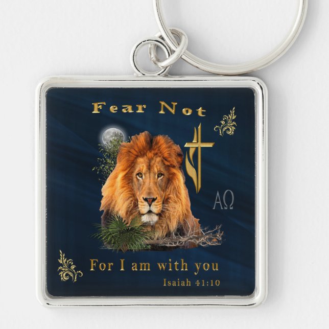 Fear Not for I am With thee Keychain (Front)
