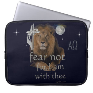 Fear not for I am with thee Laptop Sleeve