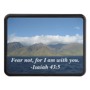 Fear Not For I Am With You Bible Verse Christian Trailer Hitch Cover