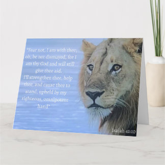 "Fear not, I am with thee ..." Get Well large Card