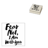 FEAR NOT, I AM with you Religious - Hope Faith God Rubber Stamp (Stamped)
