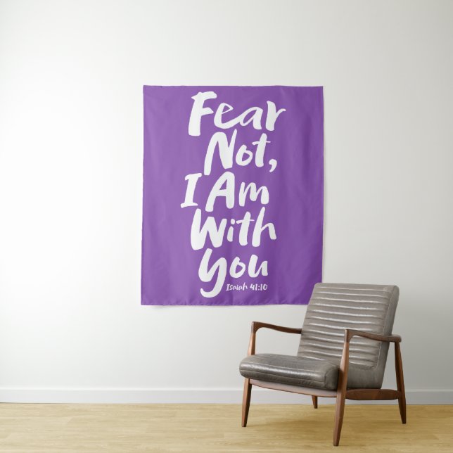 FEAR NOT, I AM with you - Religious Hope God Jesus Tapestry (In Situ)
