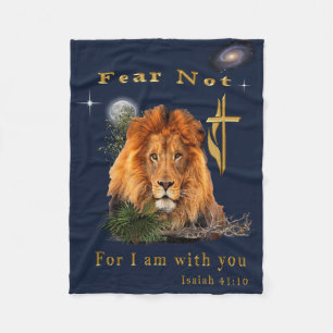 Fear not Isaiah 41:10 Fleece Blanket