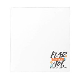 Fear Not Isaiah Bible Verse Inspirational Design Notepad