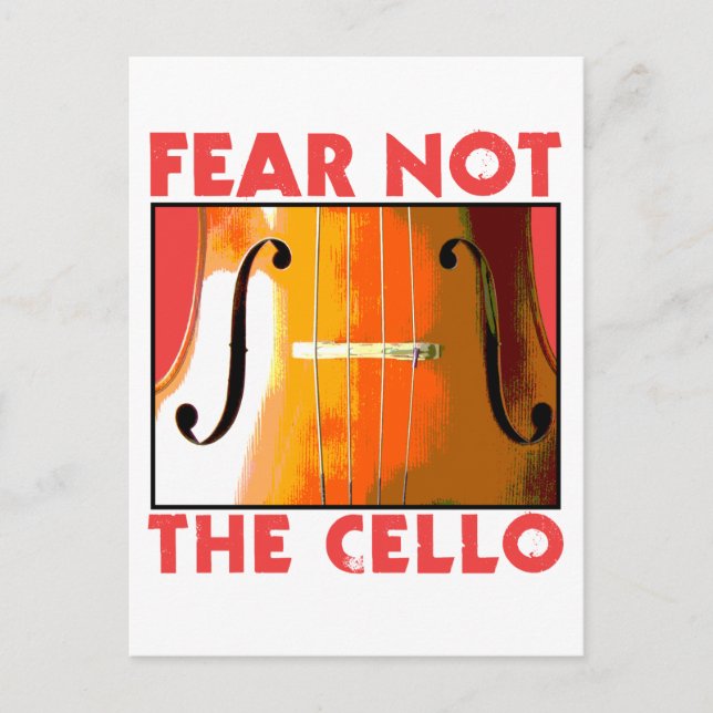 Fear Not the Cello Postcard (Front)