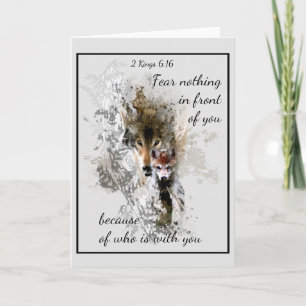 Fear Nothing in front of you Inspirational Quote Card
