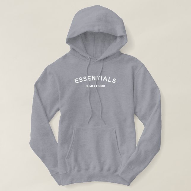 パーカー・フーディ FW18 FOG FEAR OF GOD ESSENTIALS GRAPHIC PULLOVER HOODIE GREY FEAR OF GOD FOG Essentials Pullover Hoodie Grey Men's - US