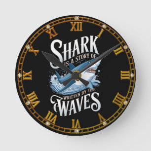 Fear of the Deep Ocean Round Clock