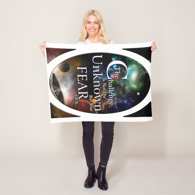 Fear Of The Unknown Fleece Blanket (In Situ)