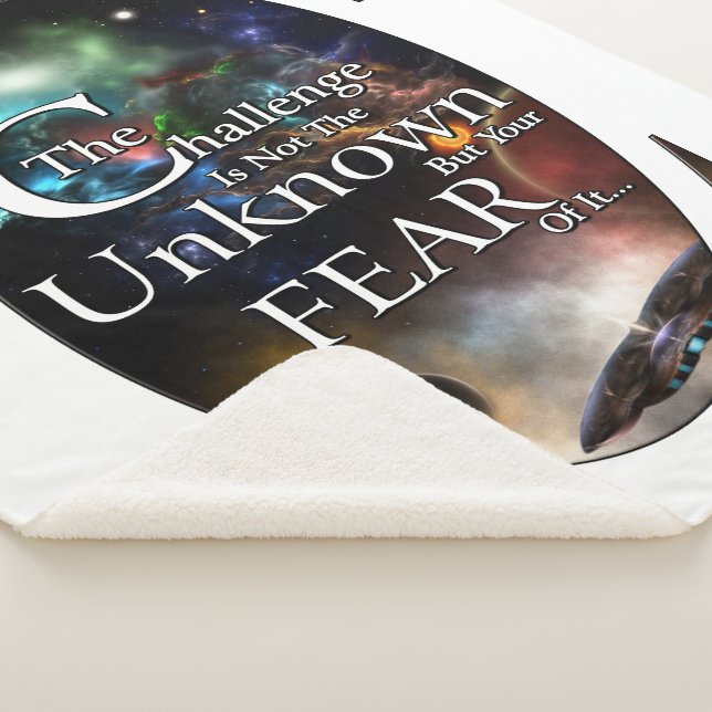 Fear Of The Unknown Sherpa Blanket (3/4)