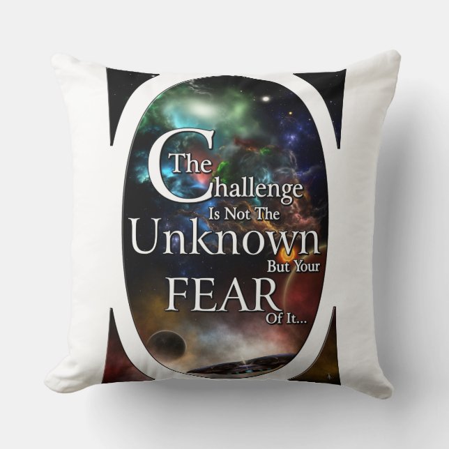 Fear Of The Unknown Throw Pillow (Front)