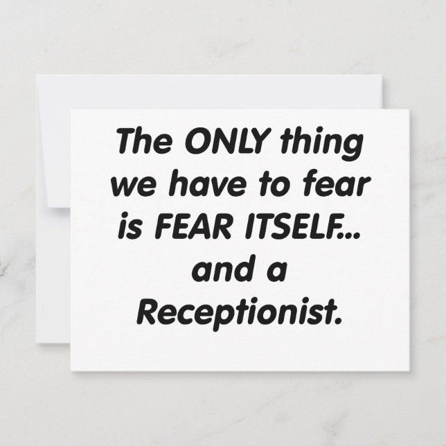 fear receptionist (Front)