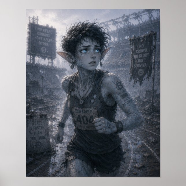 Fear / Runner / Ruined Stadium Poster (Front)