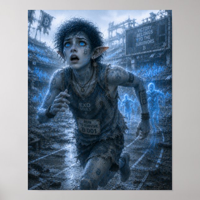 Fear / Runner / Ruined Stadium Poster (Front)