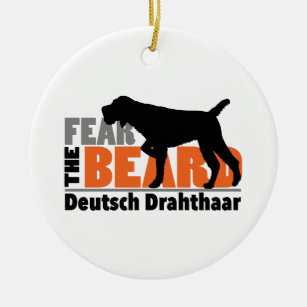 Fear the Beard - Deutsch Drahthaar Ceramic Ornament