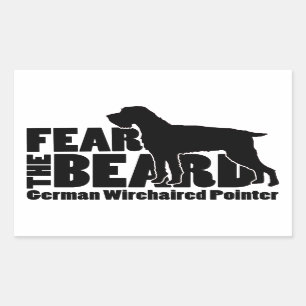Fear the Beard - German Wirehaired Pointer Gear Sticker