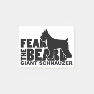 Fear the Beard - Giant Schnauzer Post-it Notes