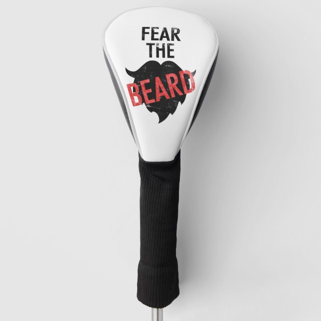 Fear the beard  golf head cover (Front)