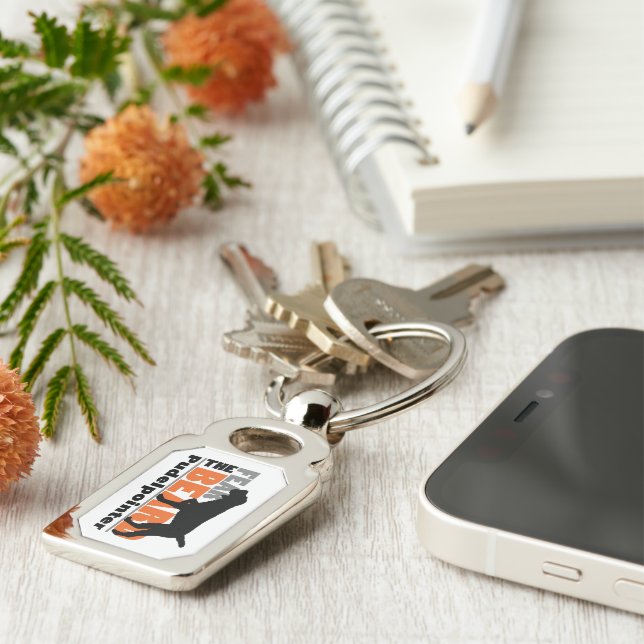 Fear the Beard - Pudelpointer Keychain (Side)