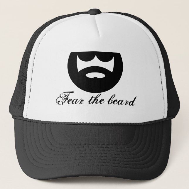 Fear the beard trucker hat for men (Front)