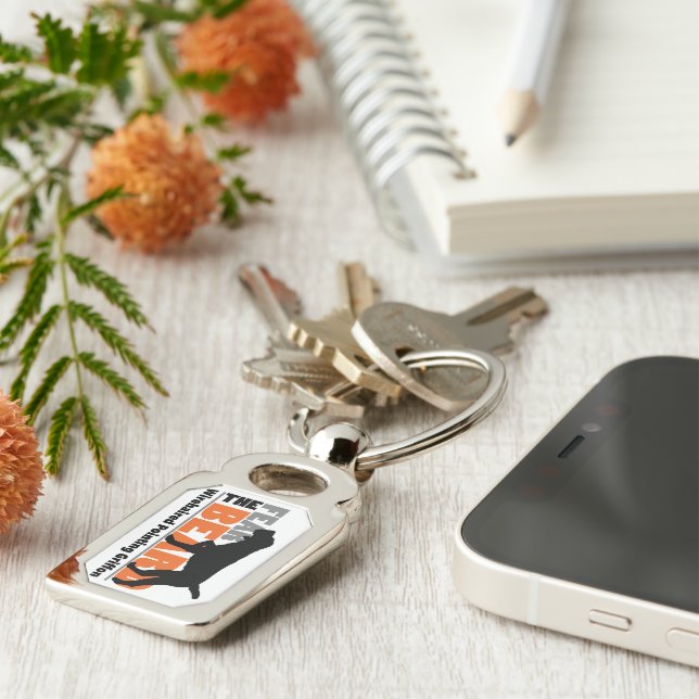 Fear the Beard - Wirehaired Pointing Griffon Keychain (Side)