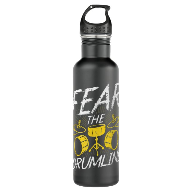 Fear The Drumline, Marching Band Percussionist1 710 Ml Water Bottle (Front)