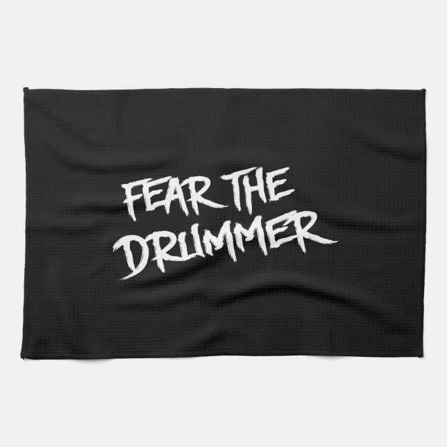 Fear the Drummer Kitchen Towel (Horizontal)