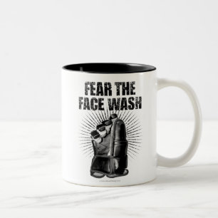 Fear The Face Wash (Hockey) Two-Tone Coffee Mug