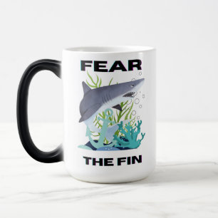 fear the fin shark magic mug