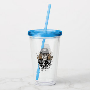 Fear The Flow (hockey hair) Acrylic Tumbler