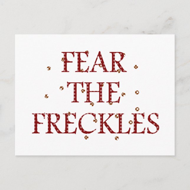 Fear the Freckles Postcard (Front)