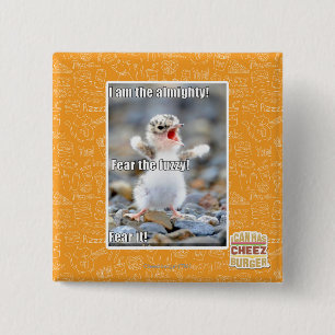 Fear the Fuzzy! 2 Inch Square Button