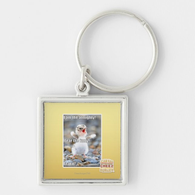 Fear the Fuzzy! Keychain (Front)