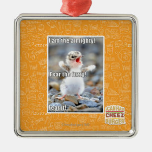 Fear the Fuzzy! Metal Ornament