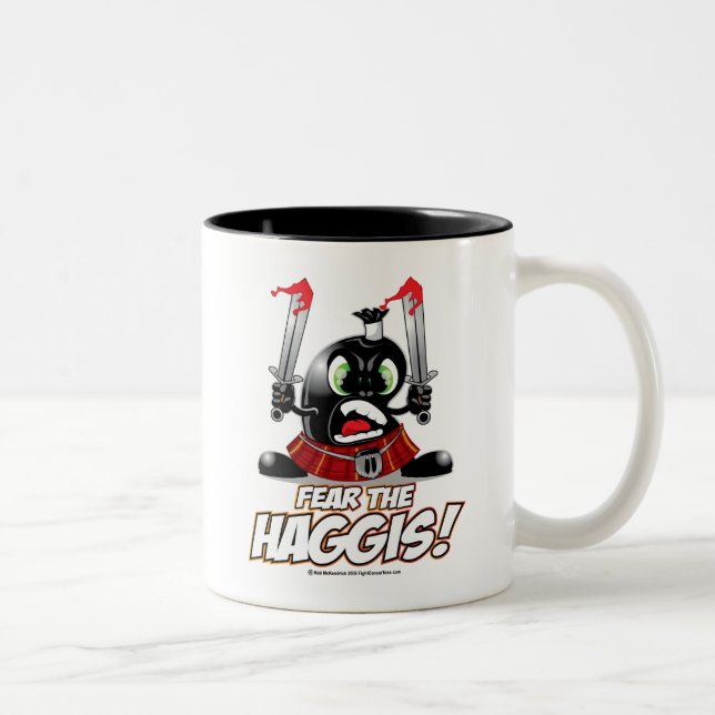 Fear the Haggis Two-Tone Coffee Mug (Right)