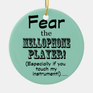Fear The Mellophone Player Ceramic Ornament