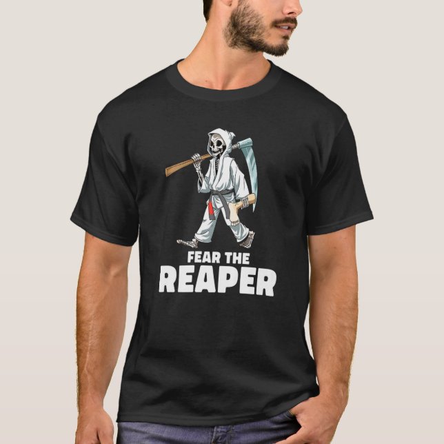 Fear The Reaper  Jiu Jitsu Leg Locks Foot Locks He T-Shirt (Front)