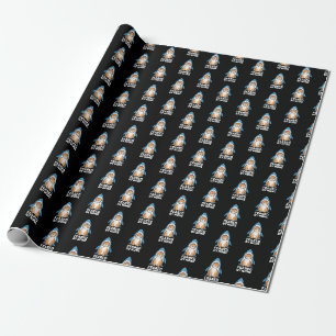 Feared By None Funny Cat in Shark Costume Humour Wrapping Paper