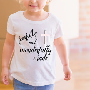Fearfully and Wonderfully Made Christian Toddler T-shirt