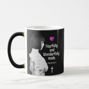 Fearfully and Wonderfully Made Cute Girl Christian Magic Mug