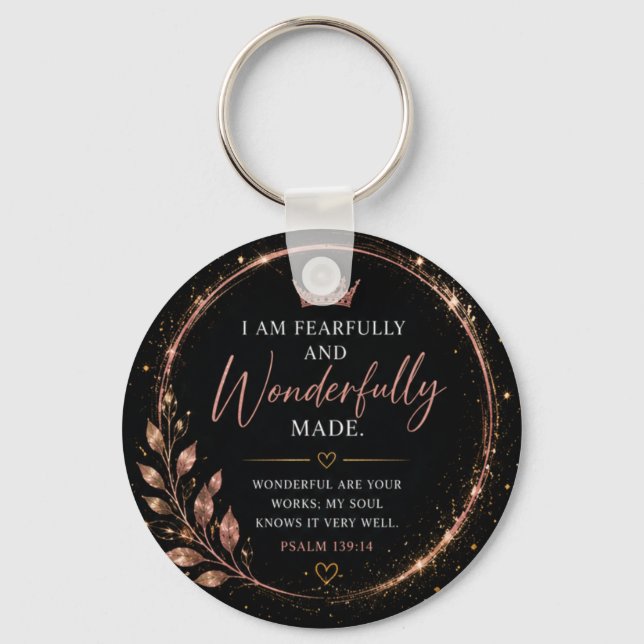 Fearfully and Wonderfully Made Faith  Keychain (Front)