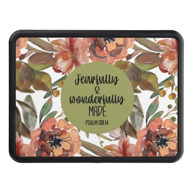 Fearfully and Wonderfully Made Hitch Cover (Front)