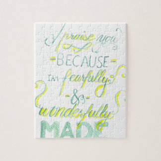 Fearfully and Wonderfully Made Jigsaw Puzzle