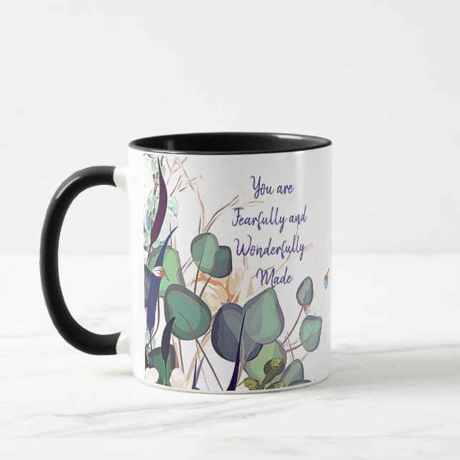 Fearfully and wonderfully made  mug (Left)