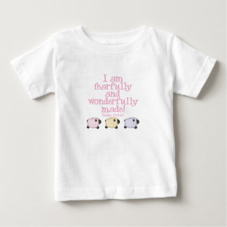 Fearfully and Wonderfully Made - Pink Baby T-Shirt