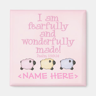 Fearfully and Wonderfully Made - Pink Magnet