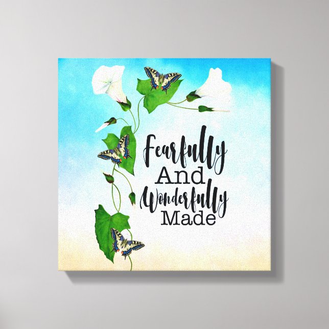 Fearfully and Wonderfully Made Psalm 139:14 Canvas Print (Front)