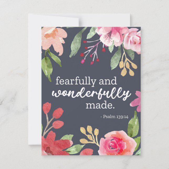 Fearfully and Wonderfully Made Religious Postcards (Front)