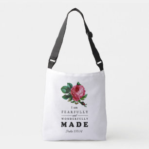 Fearfully and Wonderfully Made - Rose Crossbody Bag